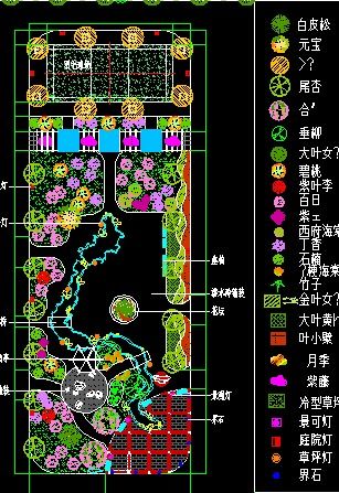 某公司庭院景觀綠化設(shè)計(jì)平面圖免費(fèi)下載 園林綠化及施工